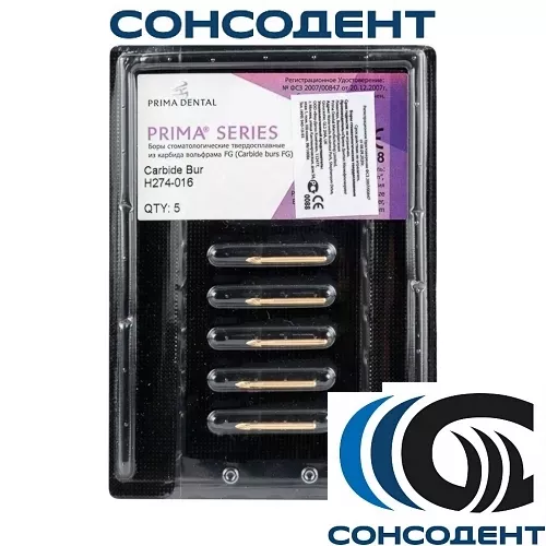 Финир 12 граней Trimming & Finishing FG 274/016 (5шт) Prima Dental, 274-016 (блистер)