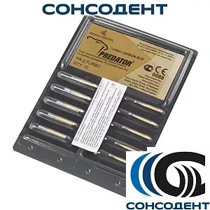 Боры твердосплавные FG Predator Turbo PR-2T (10шт) Prima Dental, PR-2 TURBO