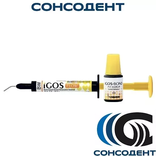 IGOS Flow / Айгос Флоу Эмаль BW+bond (2,6 г + 10 канюль + 5 мл адгезив) Yamakin, 40120001/40