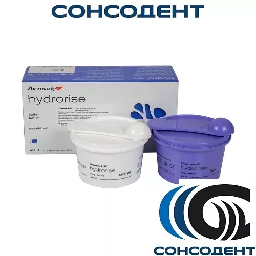 Hydrorise Putty Fast Set / Гидрорайз Патти Фаст Сет (2 х 300мл) Zhermack, С207011