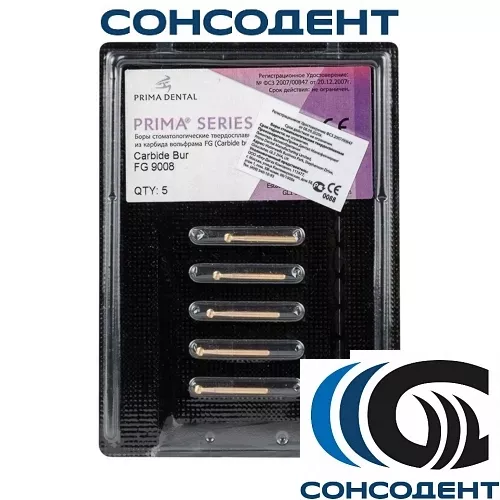 Финир 30 граней Fine Finishing FG 9008 (5шт) Prima Dental, 9008 (блистер)