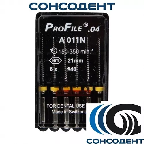 Profile / Профайл 04 21мм/№40 (6шт) Maillefer, A011N22104012