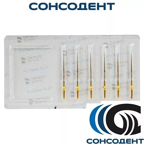 ProTaper Gold / ПроТейпер 31 мм F1 (6 шт) Maillefer, A0411231G0103