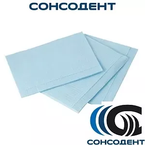 Салфетки нагрудные BASIC 2-х слойные, розовый (500 шт) Euronda, 21810270