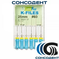 K-Files 25мм №60 (6 шт) Eurofile