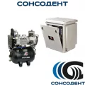 Компрессор Cattani 45-238 (на 3-4 установки, однофазный, с осушителем, в кожухе), 013330/013321+010815