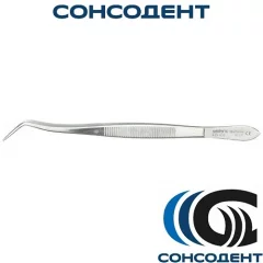 Пинцет стоматологический Meriam с насечками, ребристый 103-035-P (16 см) Medenta, 103-035-P