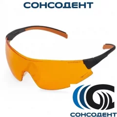 Очки защитные Monoart Evolution Orange 261102 (черные дужки) Euronda, 261102