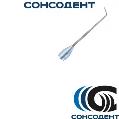 Зонд терапевтический угловой малый (голубой) 01-01 Экрадент, 01-01