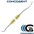 Штопфер грушевидный - гладилка серповидная средняя 2,0/2,0 (золото) Экрадент, 04-14