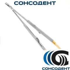 Иглодержатель хирургический изогнутый CastroviejoTC 14 см 20-29 HLW, 20-29